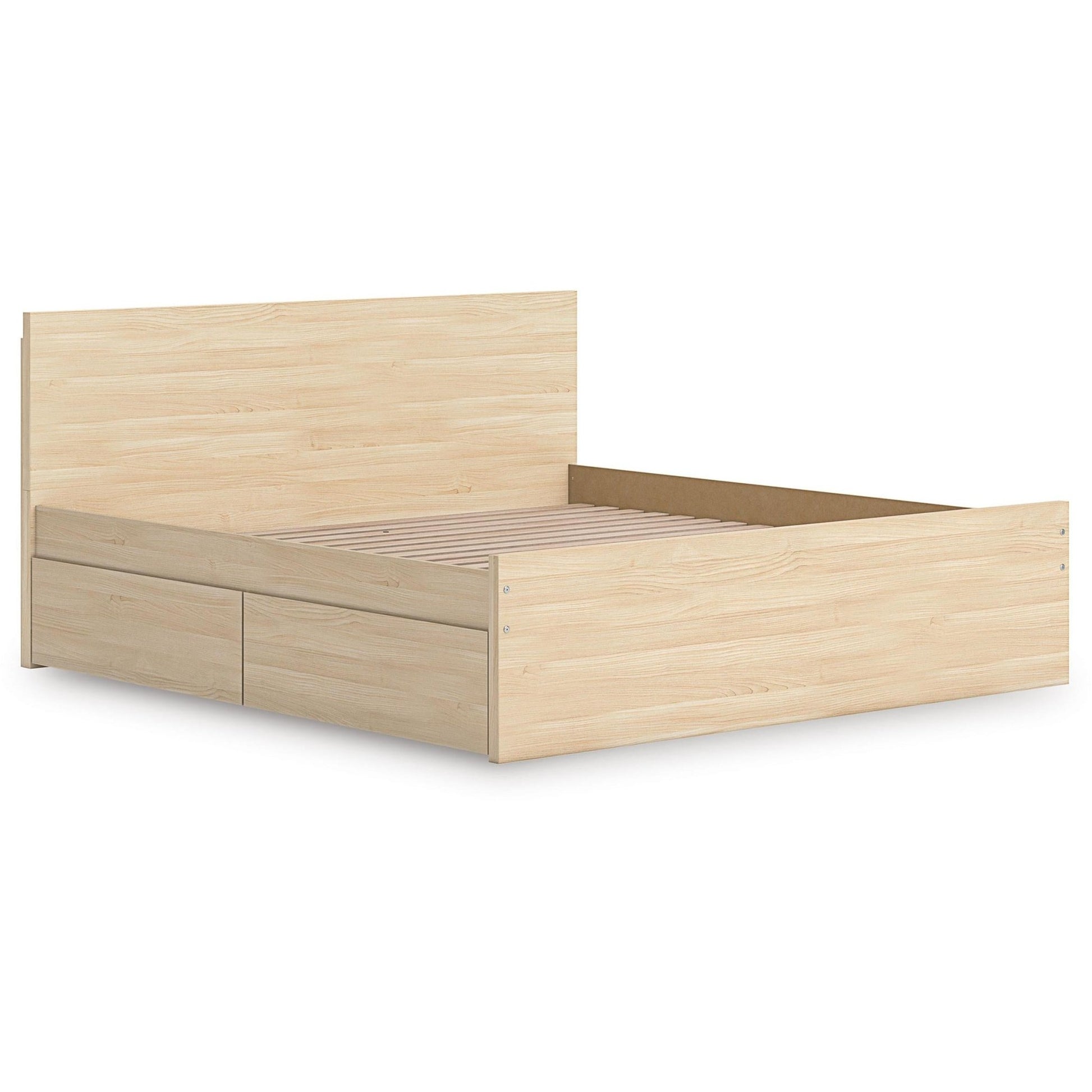 Signature Design by Ashley Onita EB9632B23 King Panel Platform Bed with Storage - American Furniture of Slidell