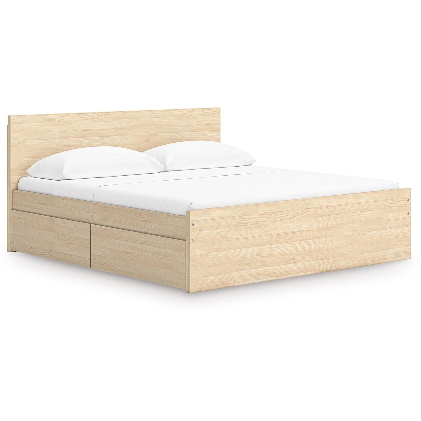 Signature Design by Ashley Onita EB9632B24 King Panel Platform Bed with 2 Side Storage - American Furniture of Slidell