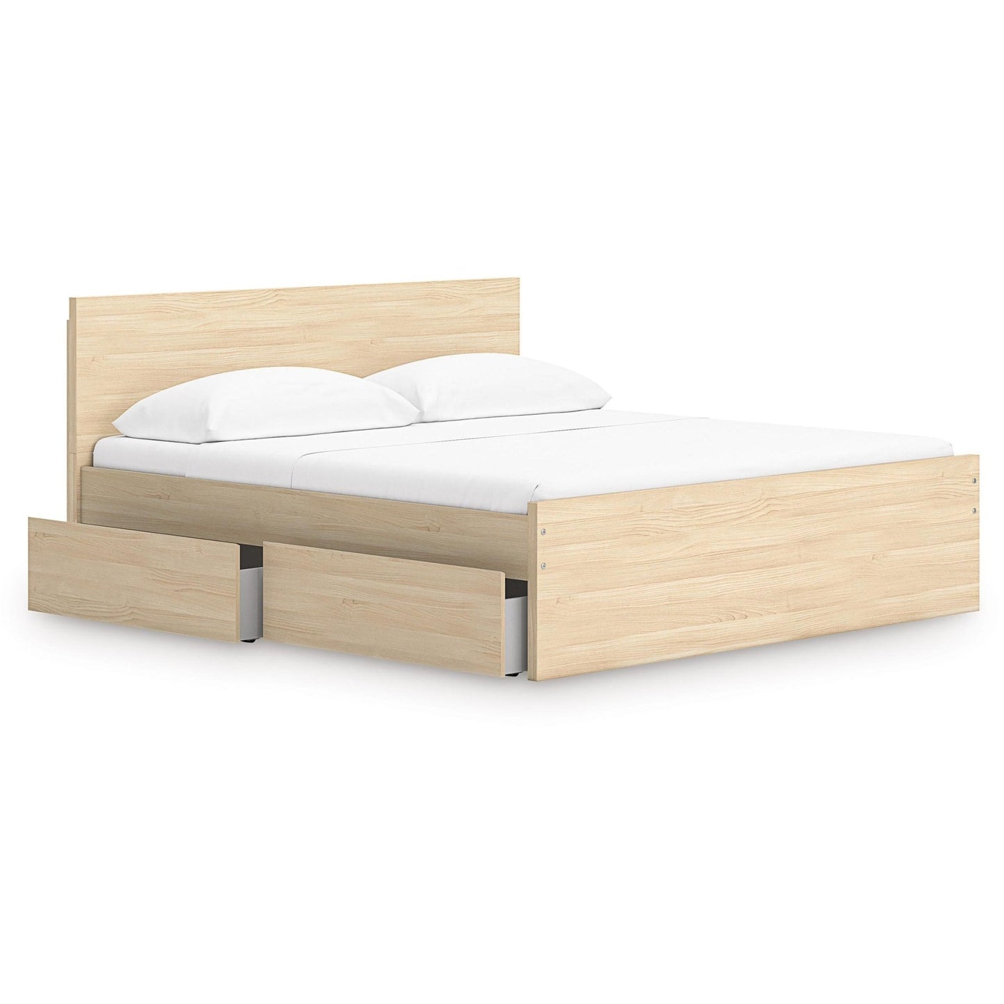 Signature Design by Ashley Onita EB9632B24 King Panel Platform Bed with 2 Side Storage - American Furniture of Slidell