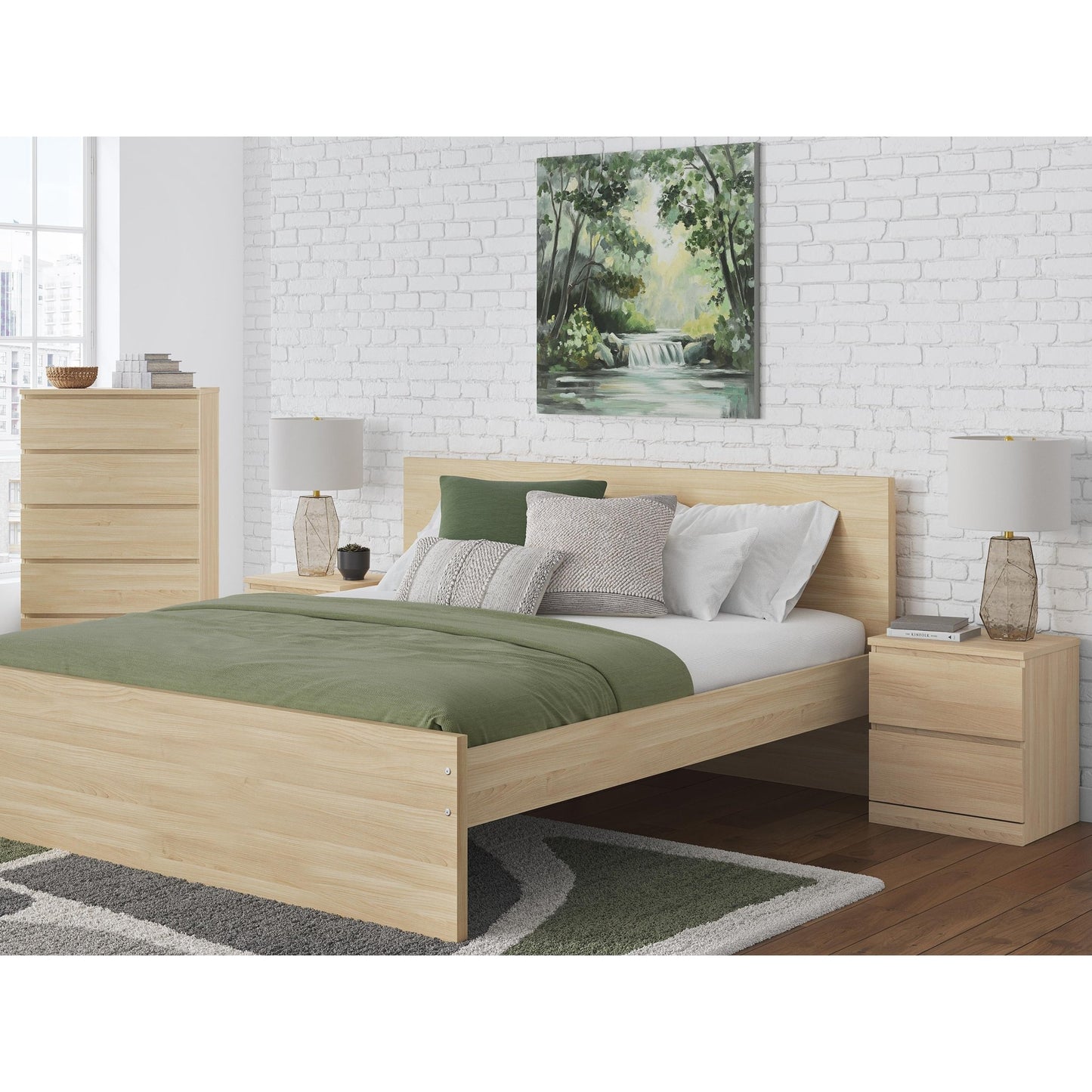 Signature Design by Ashley Onita EB9632B6 Queen Panel Platform Bed - American Furniture of Slidell