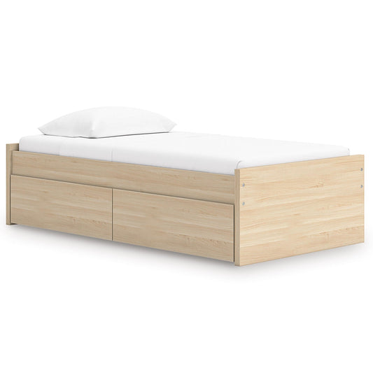 Signature Design by Ashley Onita EB9632B7 Twin Platform Bed with 1 Side Storage - American Furniture of Slidell