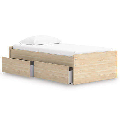 Signature Design by Ashley Onita EB9632B7 Twin Platform Bed with 1 Side Storage - American Furniture of Slidell