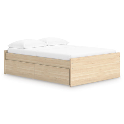 Signature Design by Ashley Onita EB9632B8 Full Platform Bed with 1 Side Storage - American Furniture of Slidell