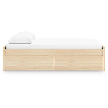 Signature Design by Ashley Onita EB9632B9 Queen Platform Bed with 1 Side Storage - American Furniture of Slidell