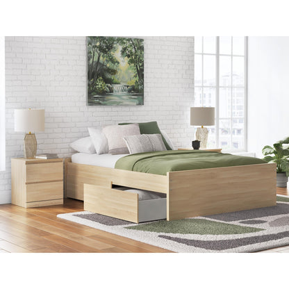 Signature Design by Ashley Onita EB9632B9 Queen Platform Bed with 1 Side Storage - American Furniture of Slidell