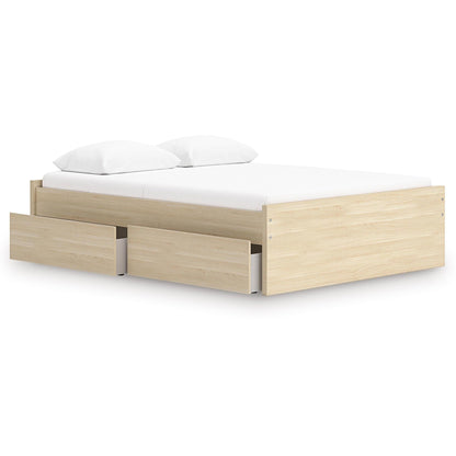 Signature Design by Ashley Onita EB9632B9 Queen Platform Bed with 1 Side Storage - American Furniture of Slidell