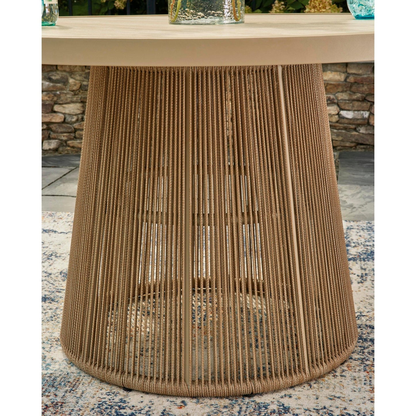 Signature Design by Ashley Orchard Beach PCP373P2 Outdoor Dining Table - American Furniture of Slidell