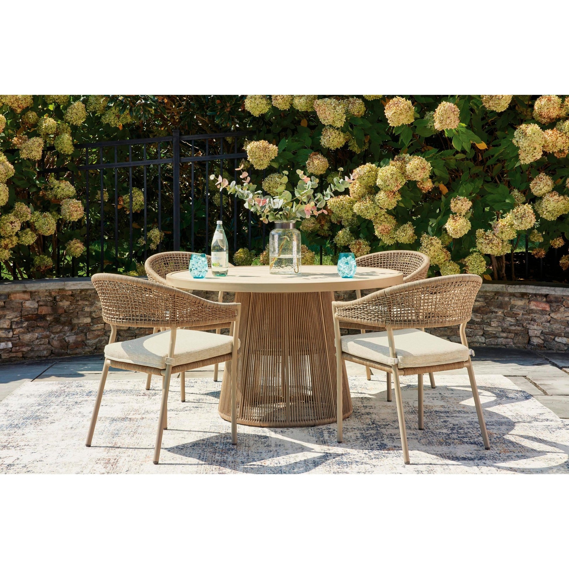 Signature Design by Ashley Orchard Beach PCP373P2 Outdoor Dining Table - American Furniture of Slidell