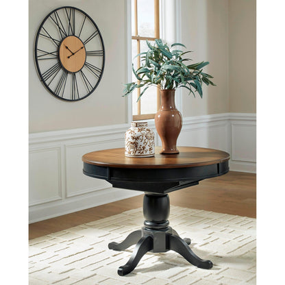 Signature Design by Ashley Oval Clorazi Dining Table with Pedestal Base PCD619 - 48 - American Furniture of Slidell