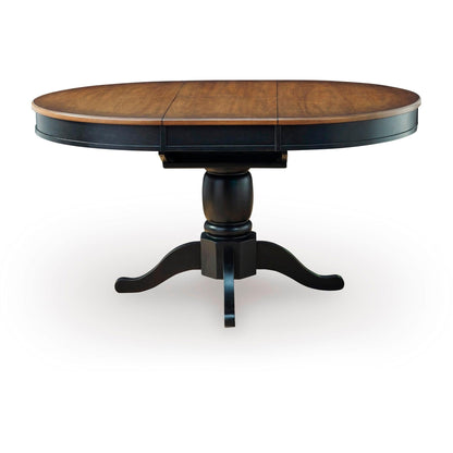 Signature Design by Ashley Oval Clorazi Dining Table with Pedestal Base PCD619 - 48 - American Furniture of Slidell