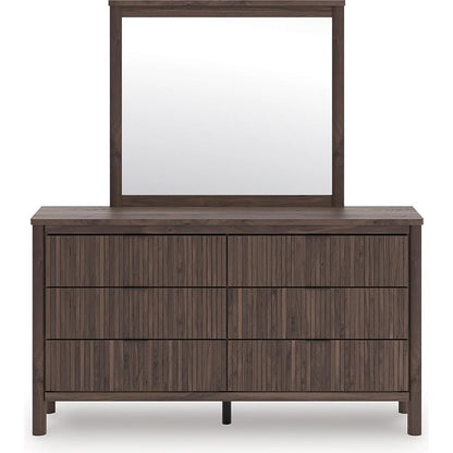Signature Design by Ashley Pamytta PCB2614B1 Dresser and Mirror - American Furniture of Slidell