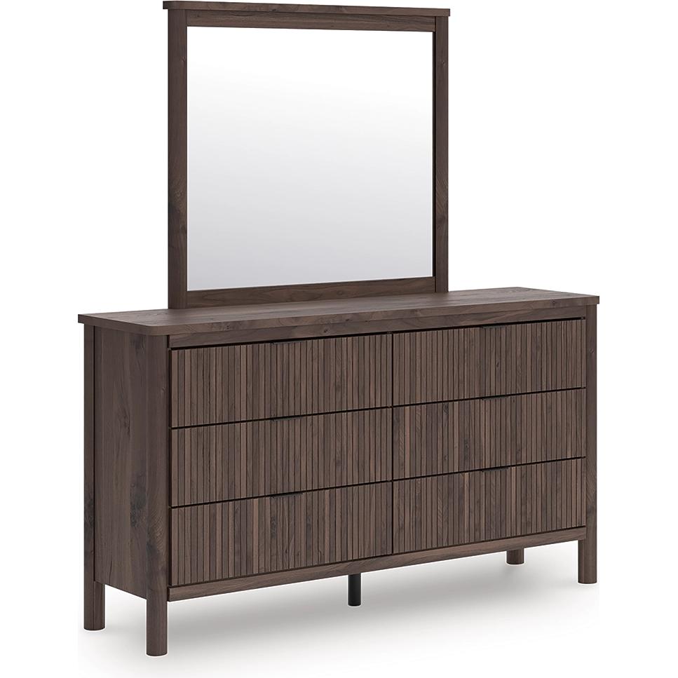 Signature Design by Ashley Pamytta PCB2614B1 Dresser and Mirror - American Furniture of Slidell