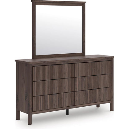 Signature Design by Ashley Pamytta PCB2614B1 Dresser and Mirror - American Furniture of Slidell
