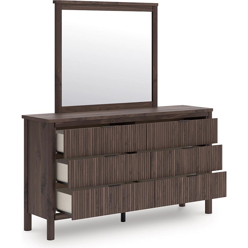 Signature Design by Ashley Pamytta PCB2614B1 Dresser and Mirror - American Furniture of Slidell