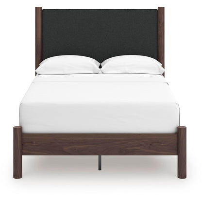 Signature Design by Ashley Pamytta PCB2614B10 Full Upholstered Panel Platform Bed - American Furniture of Slidell