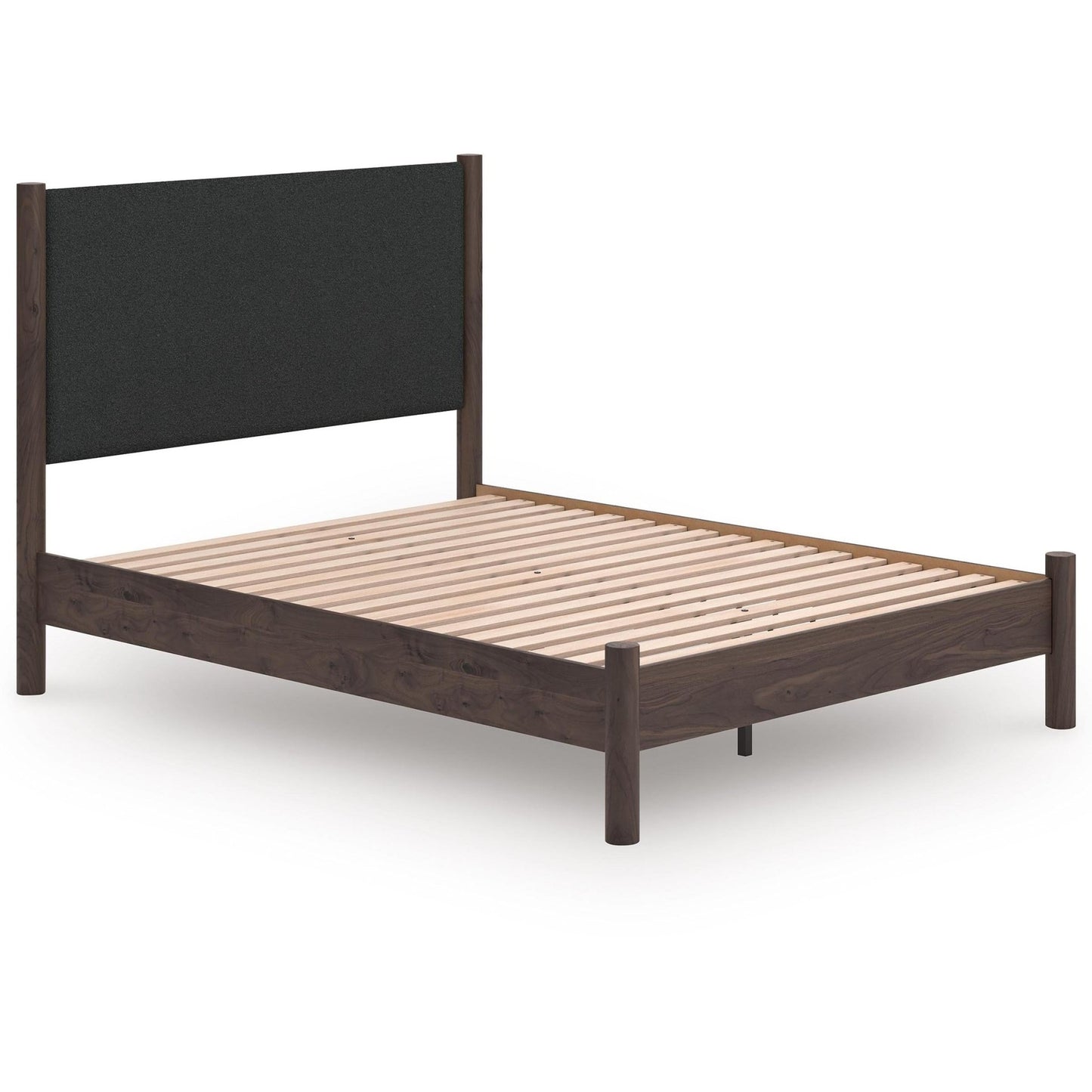 Signature Design by Ashley Pamytta PCB2614B12 Queen Upholstered Panel Platform Bed - American Furniture of Slidell