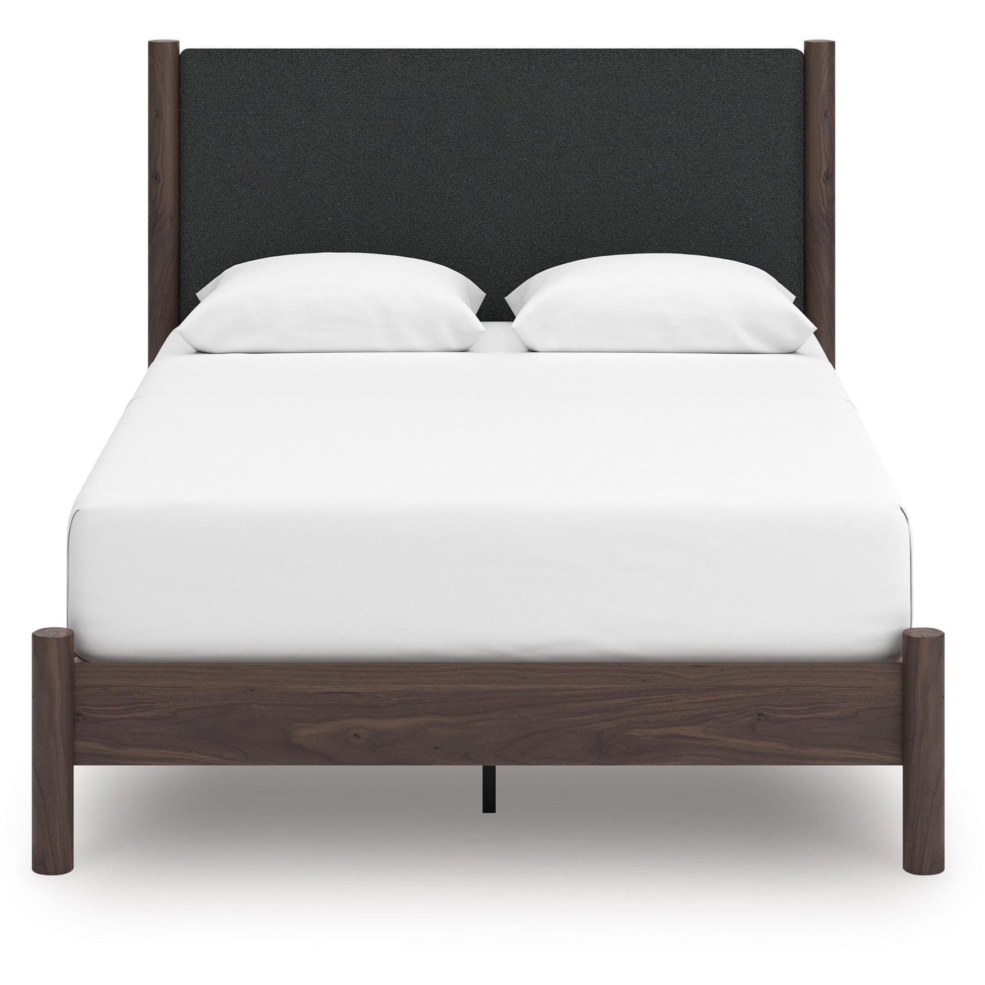 Signature Design by Ashley Pamytta PCB2614B12 Queen Upholstered Panel Platform Bed - American Furniture of Slidell