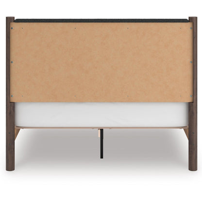 Signature Design by Ashley Pamytta PCB2614B12 Queen Upholstered Panel Platform Bed - American Furniture of Slidell