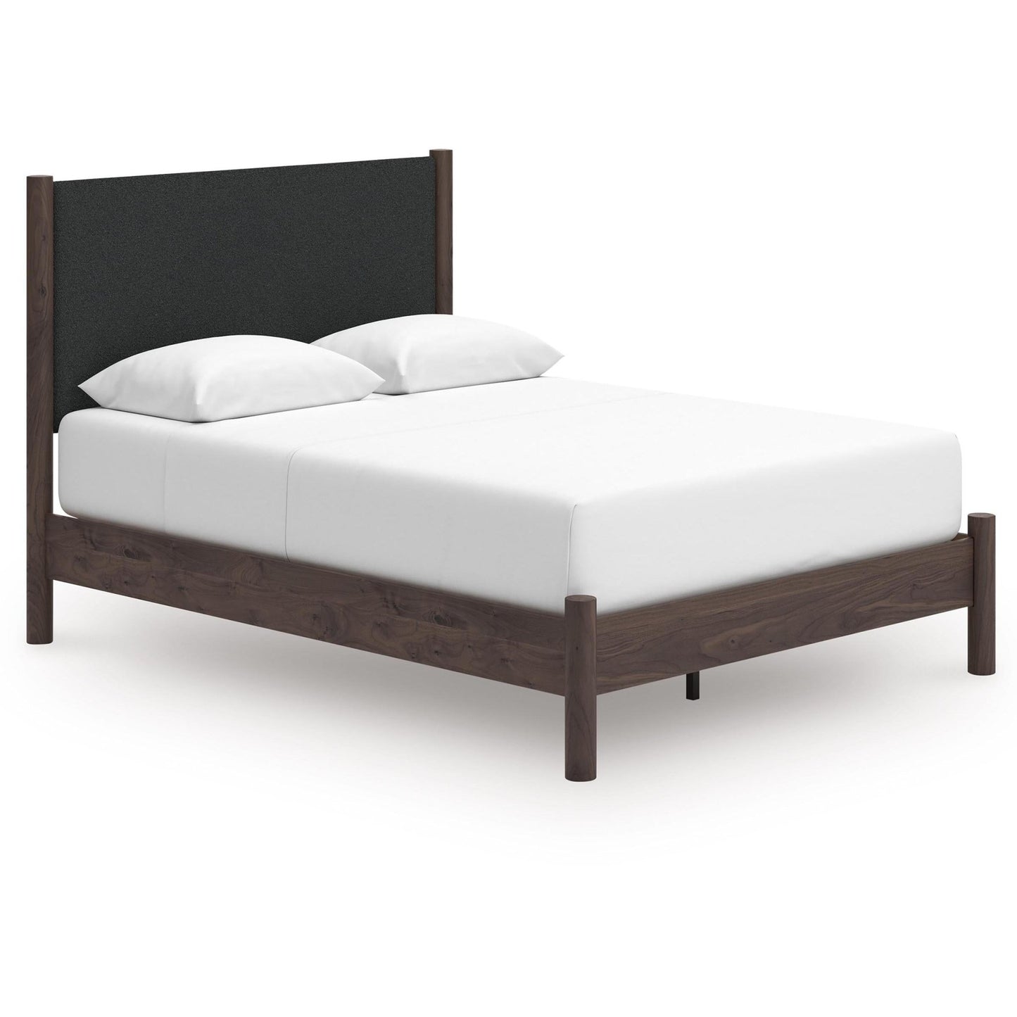 Signature Design by Ashley Pamytta PCB2614B12 Queen Upholstered Panel Platform Bed - American Furniture of Slidell