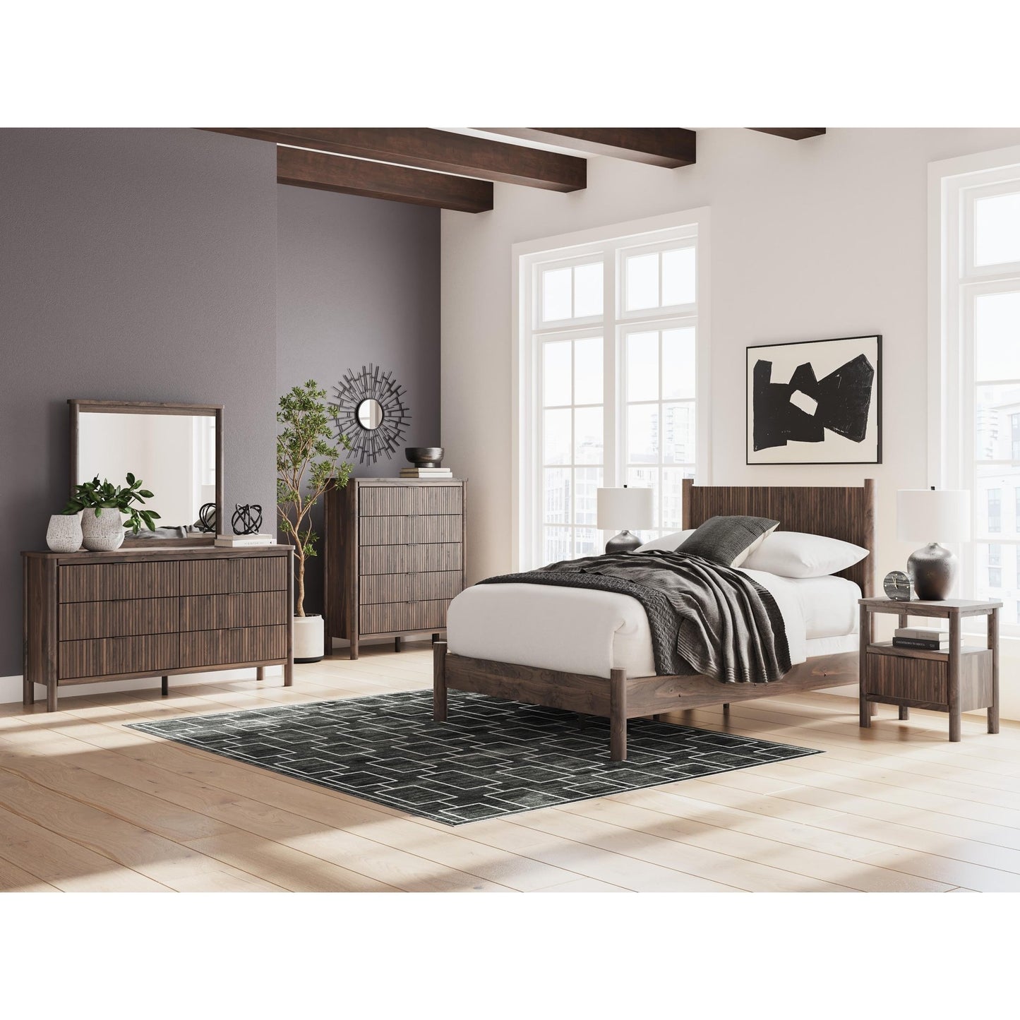 Signature Design by Ashley Pamytta PCB2614B16 Full Panel Bed - American Furniture of Slidell
