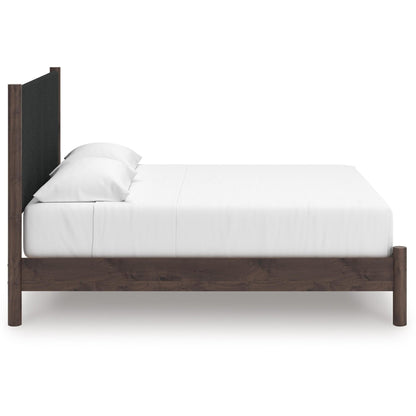 Signature Design by Ashley Pamytta PCB2614B28 King Upholstered Panel Platform Bed - American Furniture of Slidell