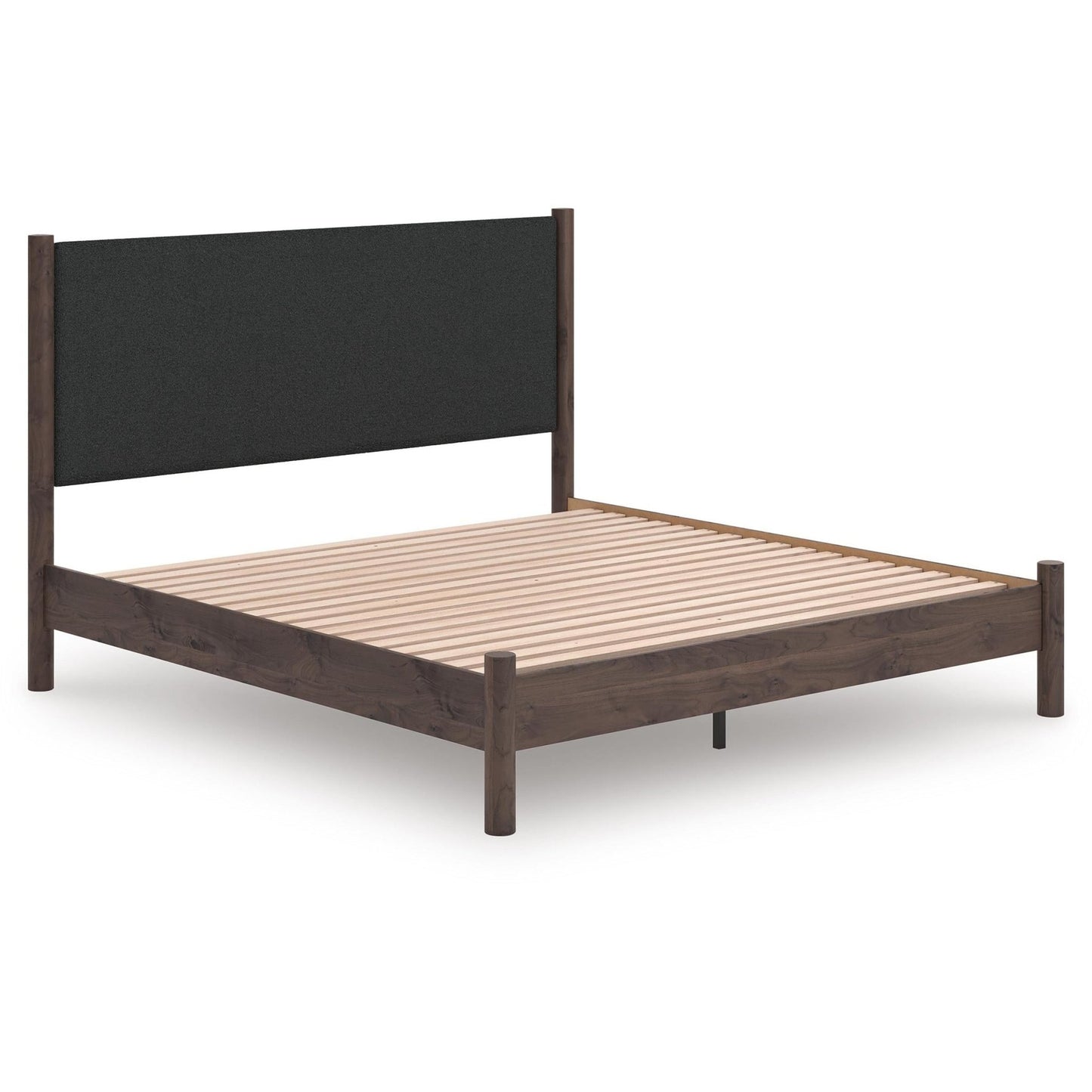 Signature Design by Ashley Pamytta PCB2614B28 King Upholstered Panel Platform Bed - American Furniture of Slidell