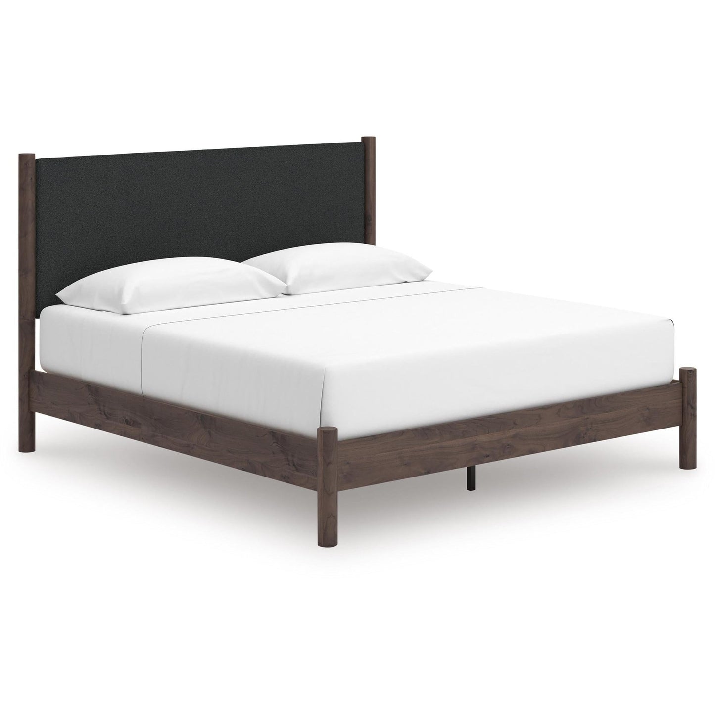 Signature Design by Ashley Pamytta PCB2614B28 King Upholstered Panel Platform Bed - American Furniture of Slidell
