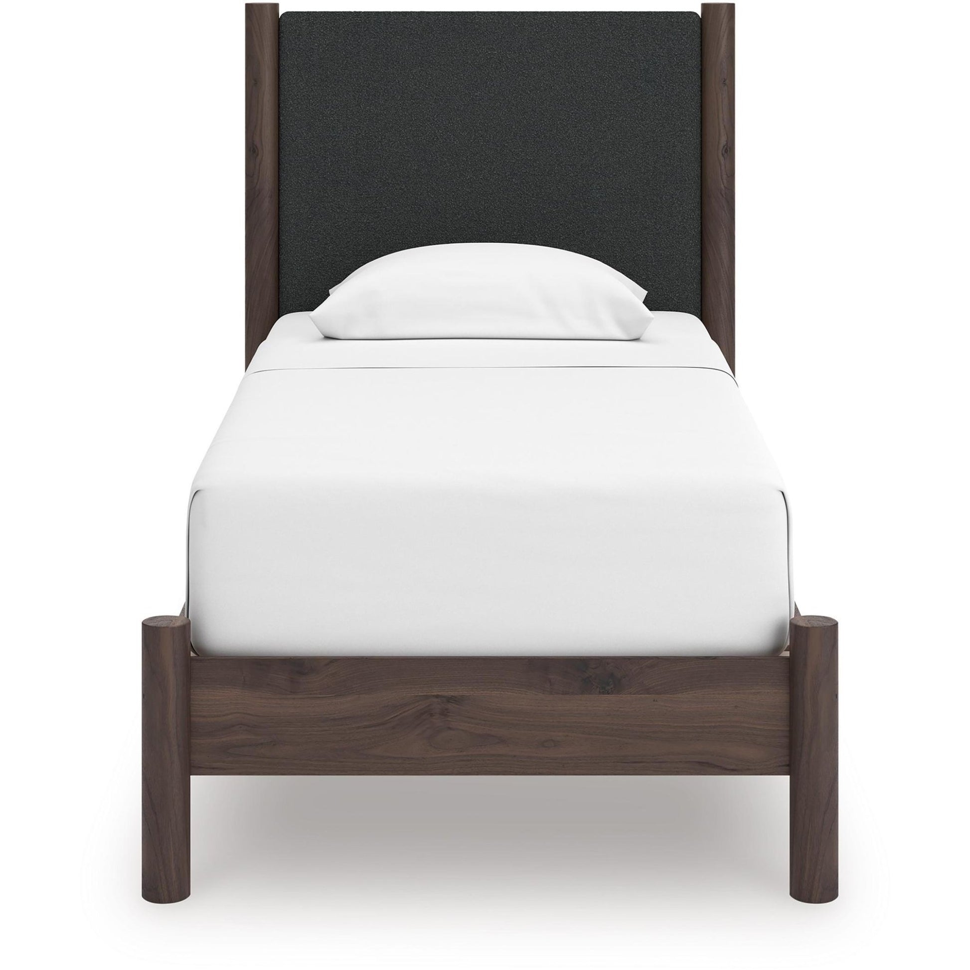 Signature Design by Ashley Pamytta PCB2614B8 Twin Upholstered Panel Platform Bed - American Furniture of Slidell