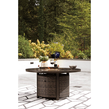 Signature Design by Ashley Paradise Trail P750 - 776 Round Fire Pit Table - American Furniture of Slidell
