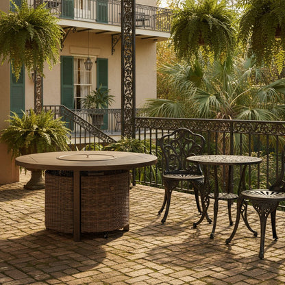 Signature Design by Ashley Paradise Trail P750 - 776 Round Fire Pit Table - American Furniture of Slidell