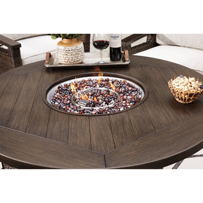 Signature Design by Ashley Paradise Trail P750 - 776 Round Fire Pit Table - American Furniture of Slidell