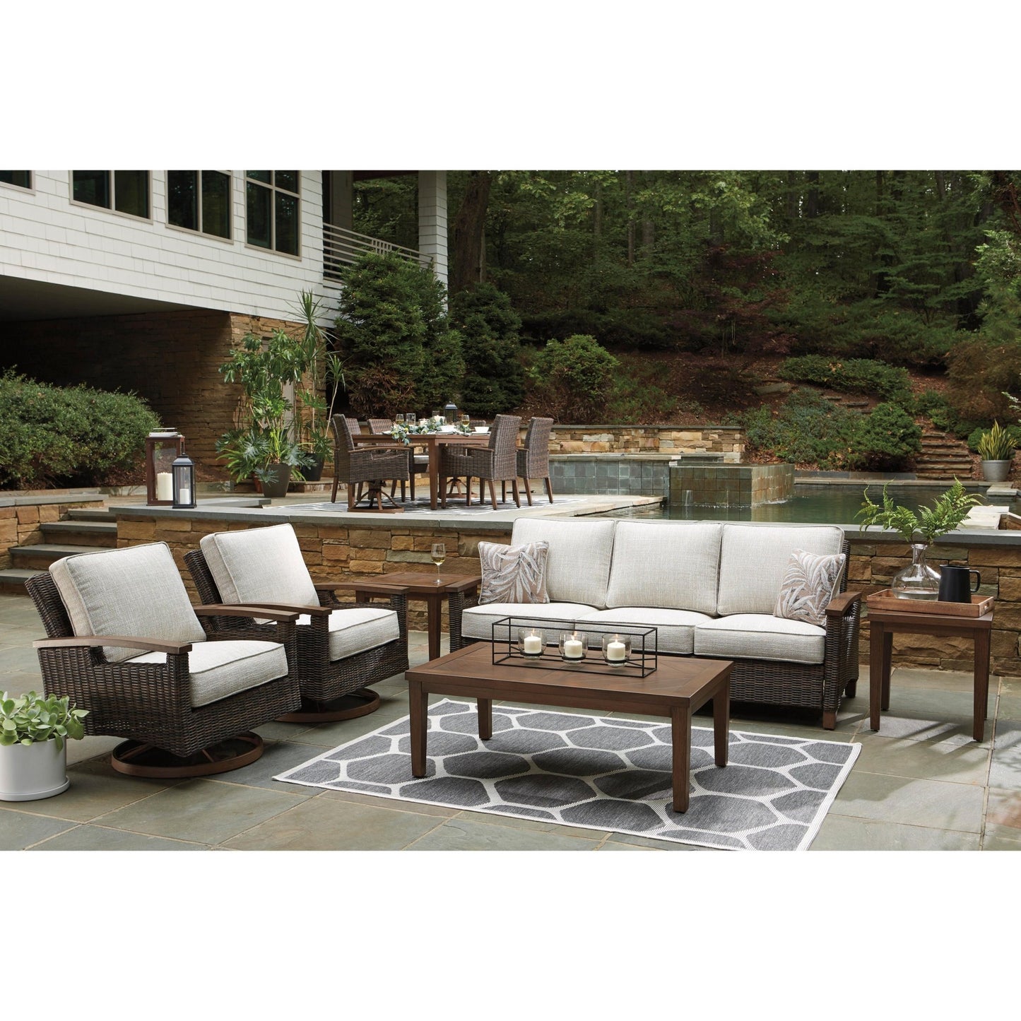 Signature Design by Ashley Paradise Trail P750 - 821 Swivel Lounge Chair - American Furniture of Slidell