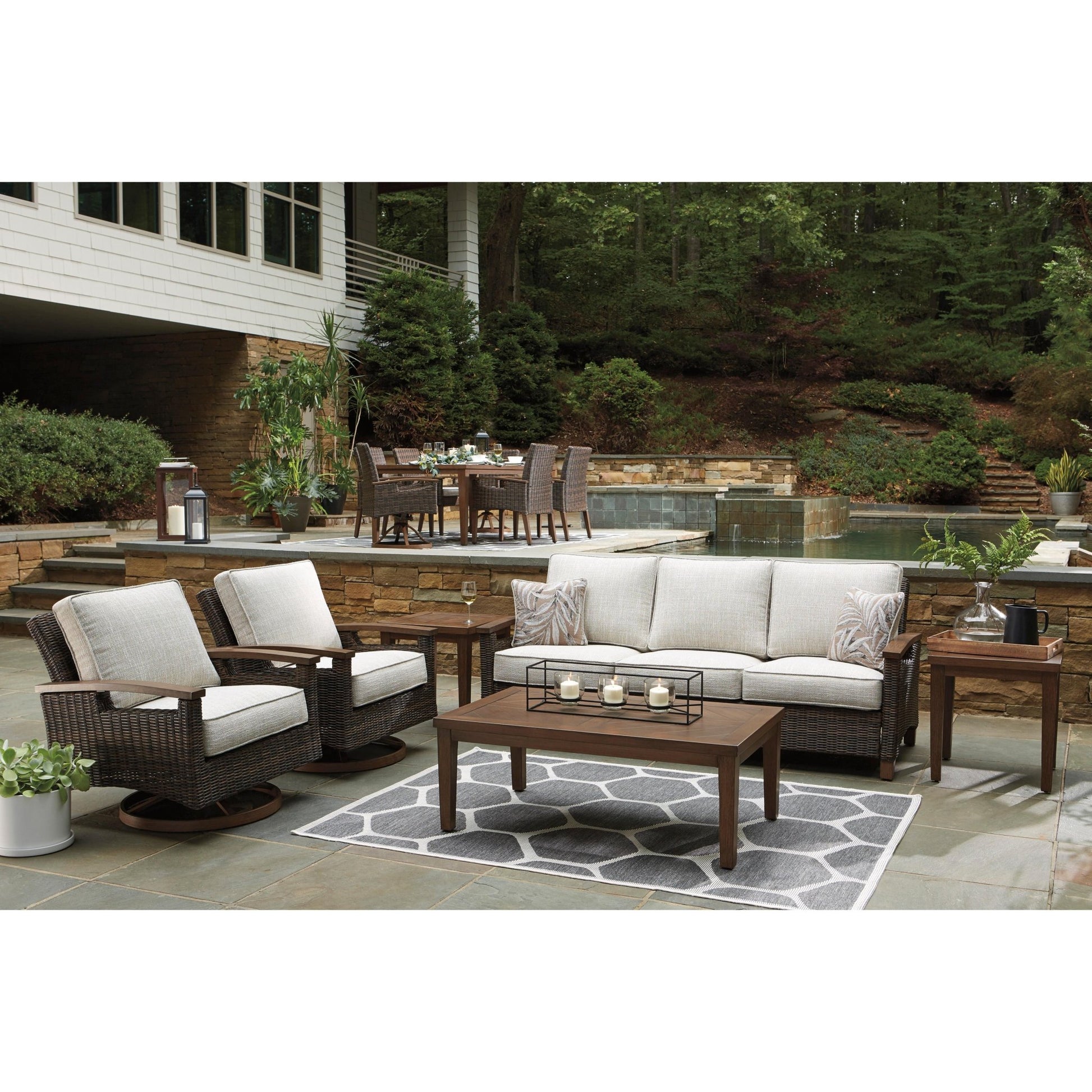 Signature Design by Ashley Paradise Trail P750 - 821 Swivel Lounge Chair - American Furniture of Slidell