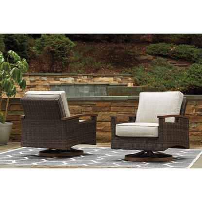 Signature Design by Ashley Paradise Trail P750 - 821 Swivel Lounge Chair - American Furniture of Slidell