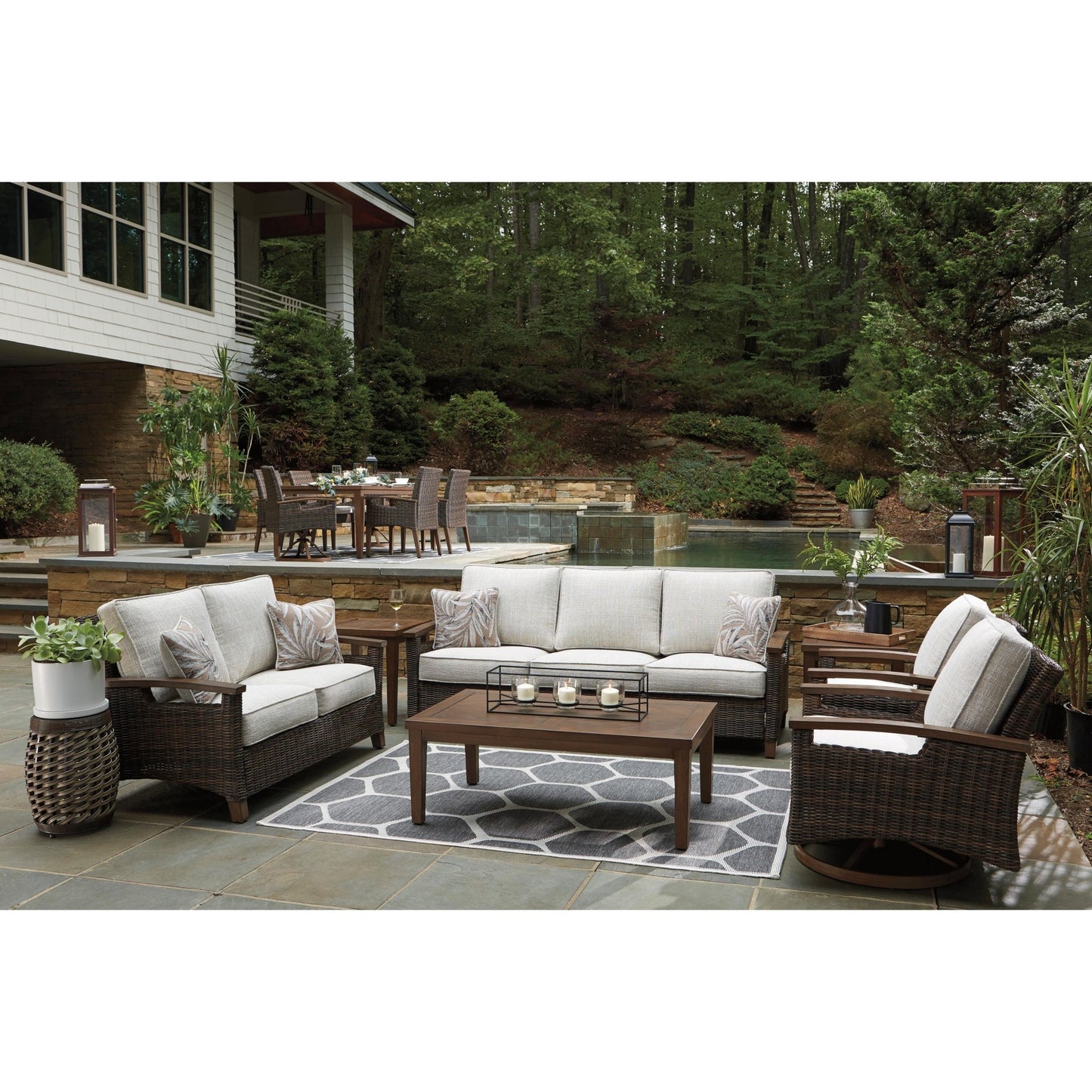 Signature Design by Ashley Paradise Trail P750 - 821 Swivel Lounge Chair - American Furniture of Slidell