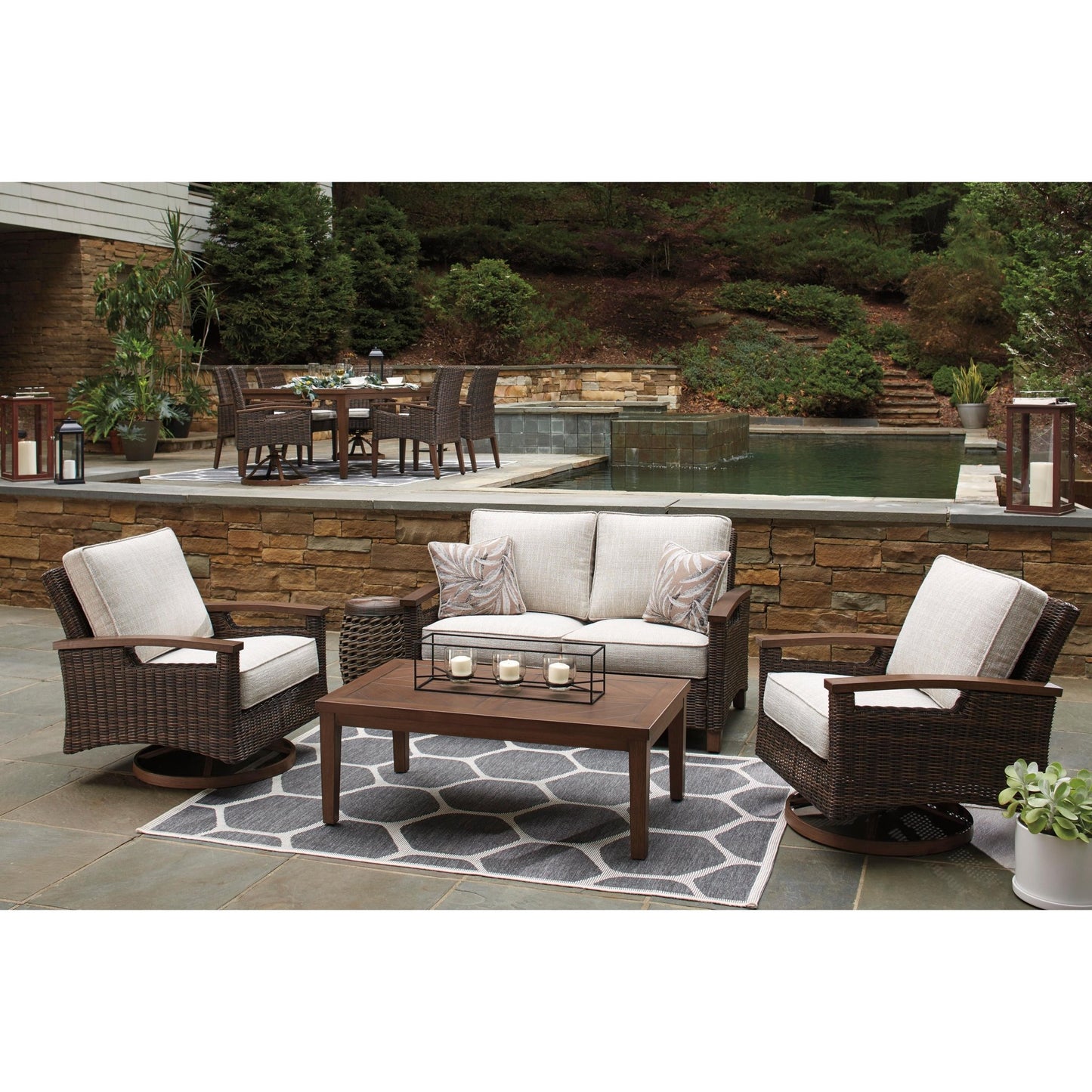 Signature Design by Ashley Paradise Trail P750 - 835 Loveseat with Cushion - American Furniture of Slidell