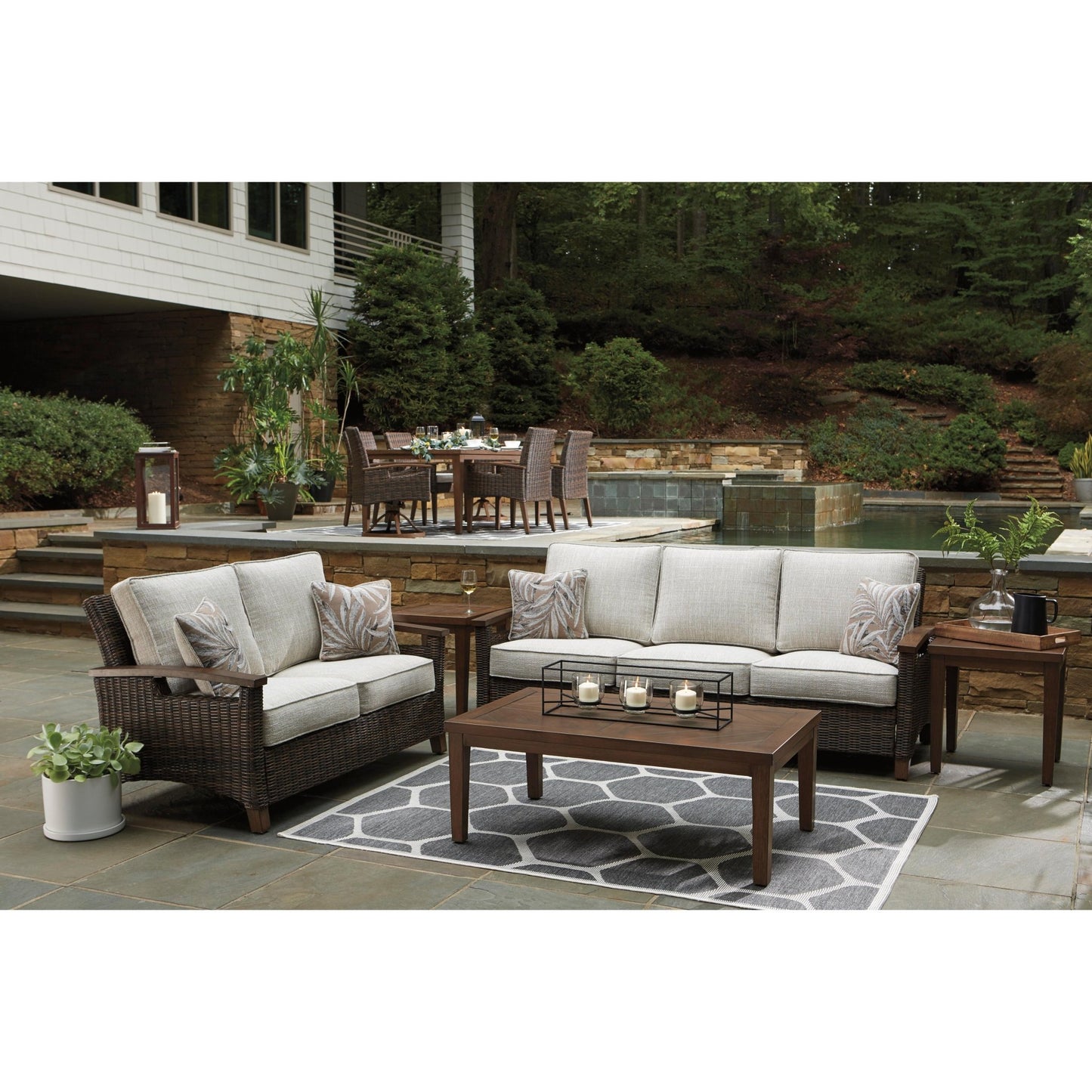 Signature Design by Ashley Paradise Trail P750 - 838 Sofa with Cushion - American Furniture of Slidell