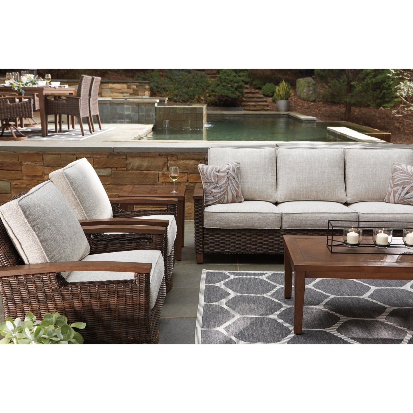 Signature Design by Ashley Paradise Trail P750 - 838 Sofa with Cushion - American Furniture of Slidell