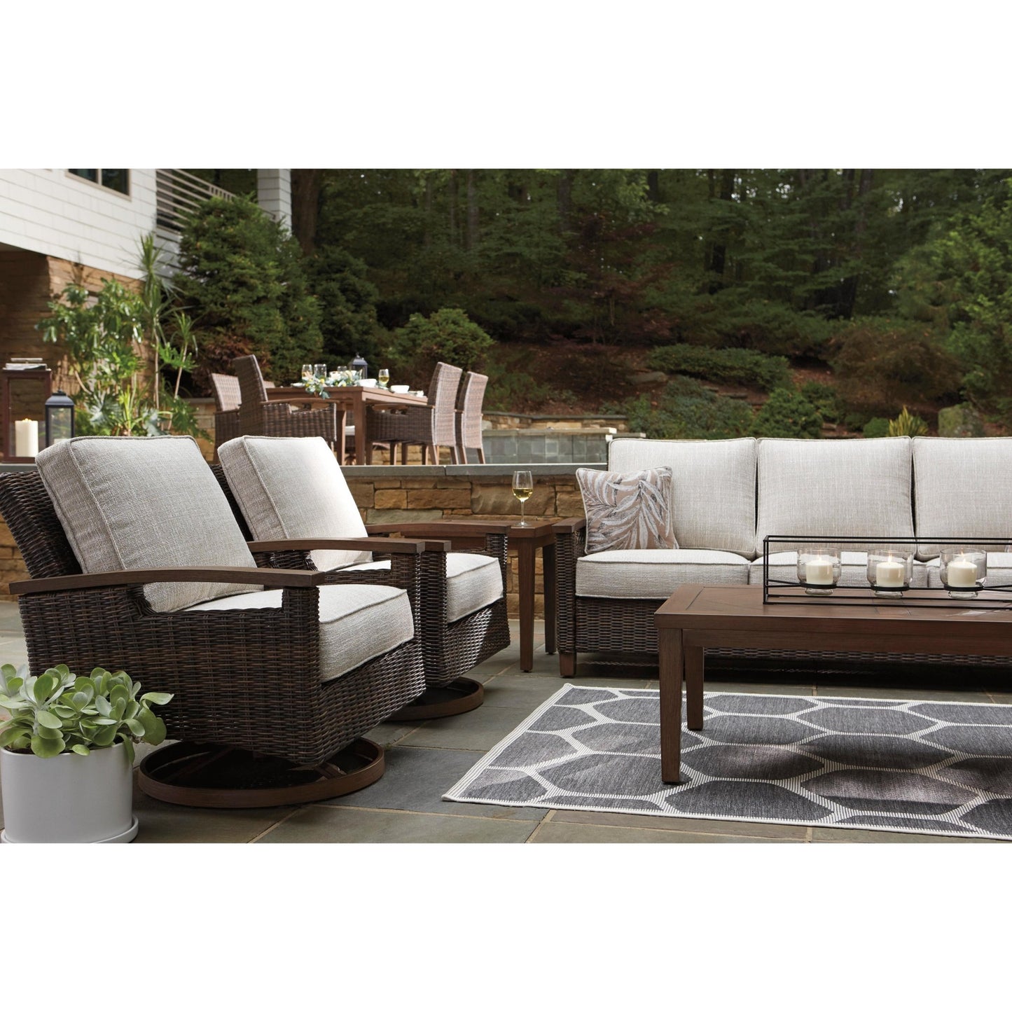 Signature Design by Ashley Paradise Trail P750 - 838 Sofa with Cushion - American Furniture of Slidell