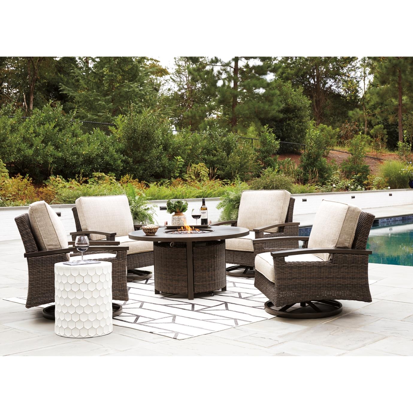 Signature Design by Ashley Paradise Trail P750P7 5 - piece Outdoor Seating Set - American Furniture of Slidell