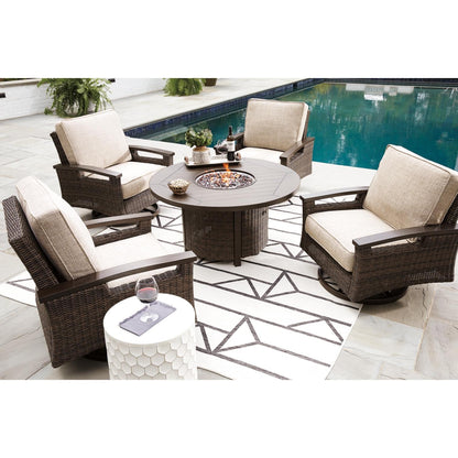 Signature Design by Ashley Paradise Trail P750P7 5 - piece Outdoor Seating Set - American Furniture of Slidell