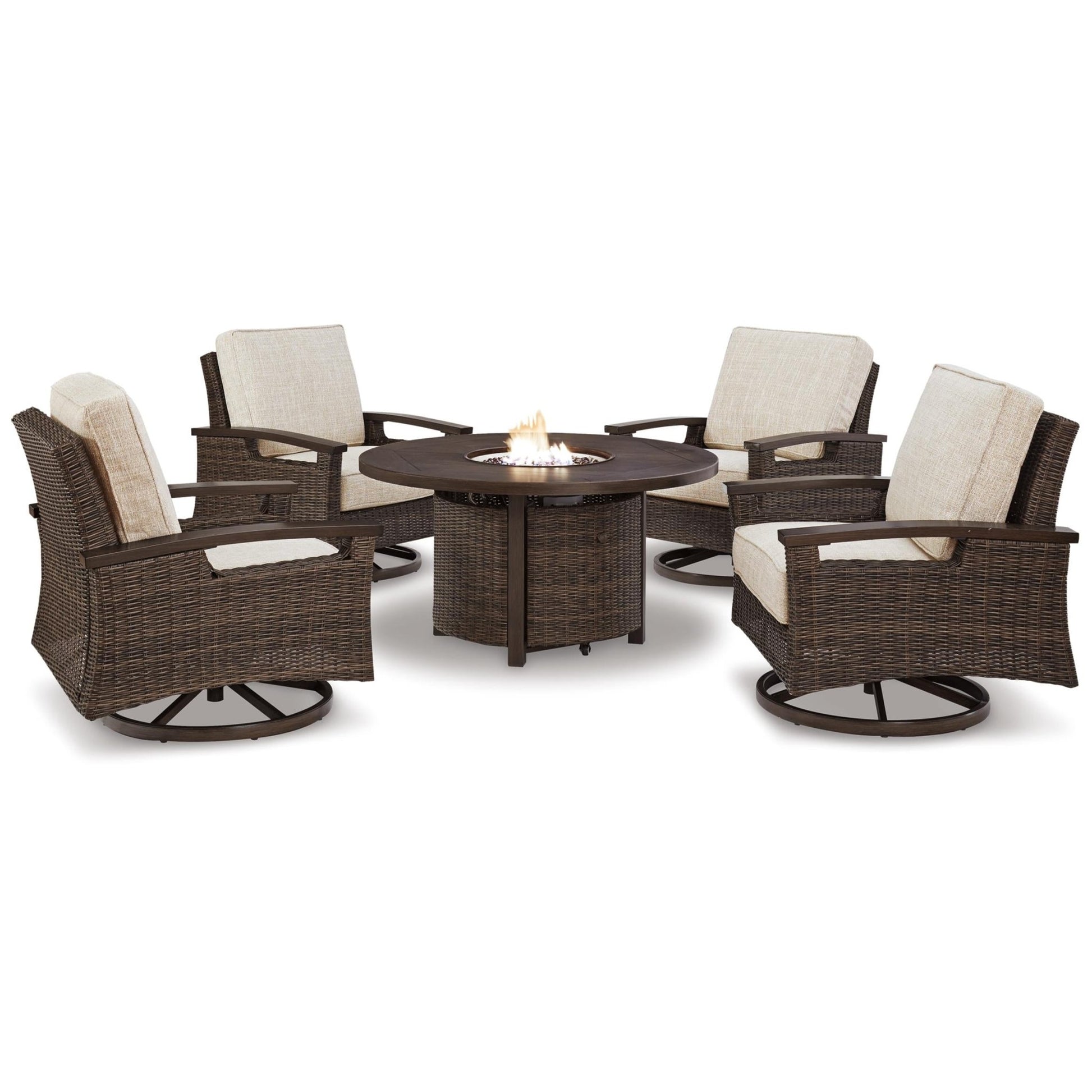 Signature Design by Ashley Paradise Trail P750P7 5 - piece Outdoor Seating Set - American Furniture of Slidell
