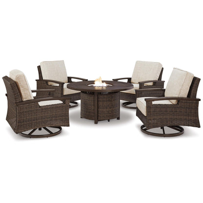 Signature Design by Ashley Paradise Trail P750P7 5 - piece Outdoor Seating Set - American Furniture of Slidell