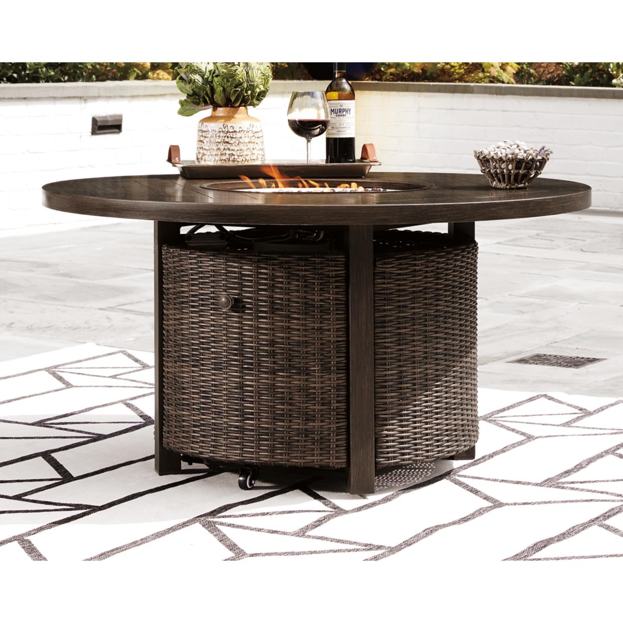 Signature Design by Ashley Paradise Trail P750P9 4 - piece Outdoor Seating Set - American Furniture of Slidell
