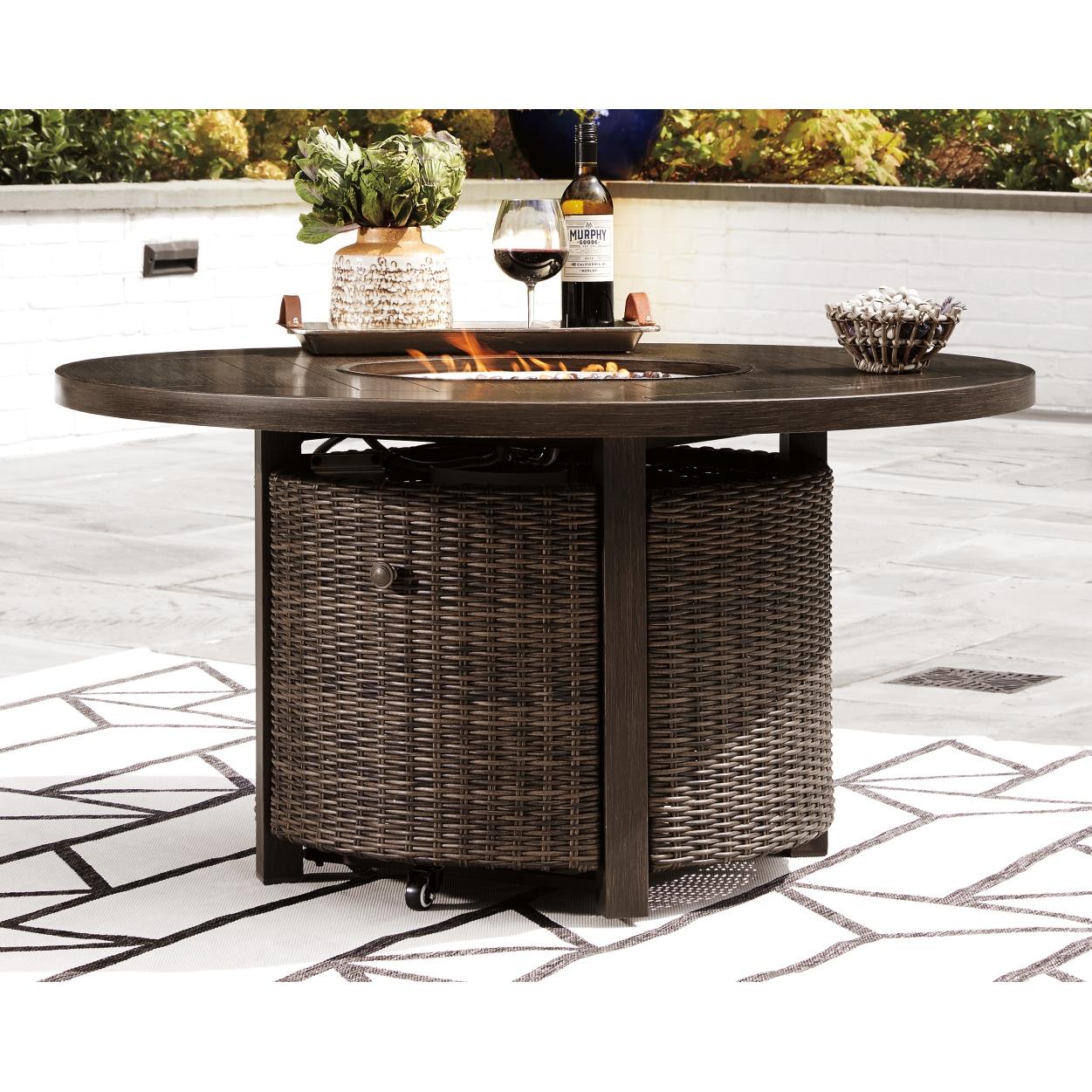 Signature Design by Ashley Paradise Trail P750P9 4 - piece Outdoor Seating Set - American Furniture of Slidell