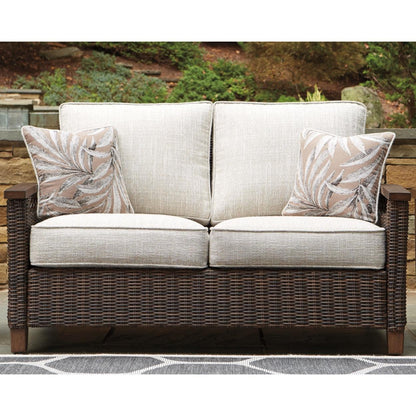 Signature Design by Ashley Paradise Trail P750P9 4 - piece Outdoor Seating Set - American Furniture of Slidell