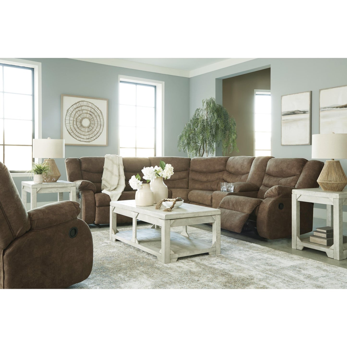 Signature Design by Ashley Partymate 36902S1 2 pc Reclining Sectional - American Furniture of Slidell