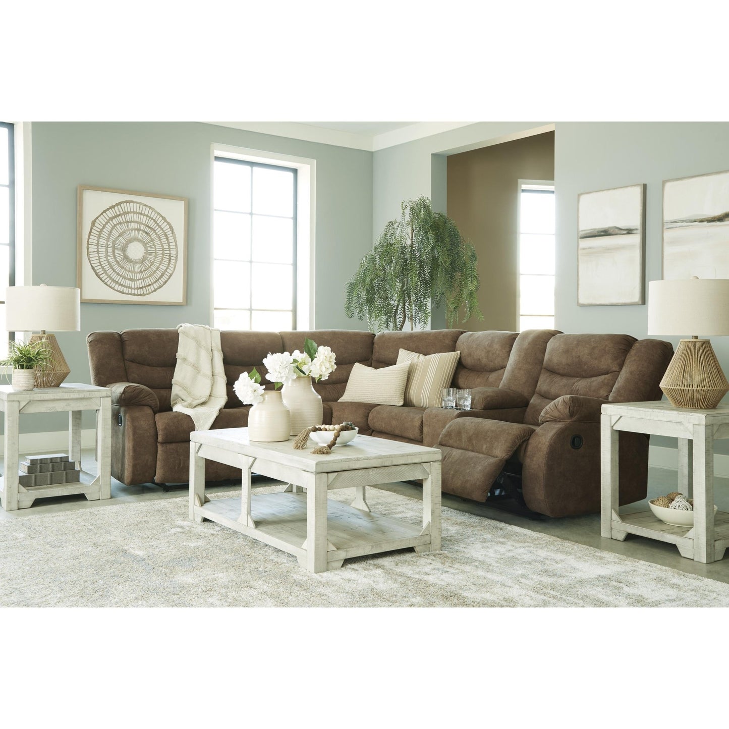 Signature Design by Ashley Partymate 36902S1 2 pc Reclining Sectional - American Furniture of Slidell