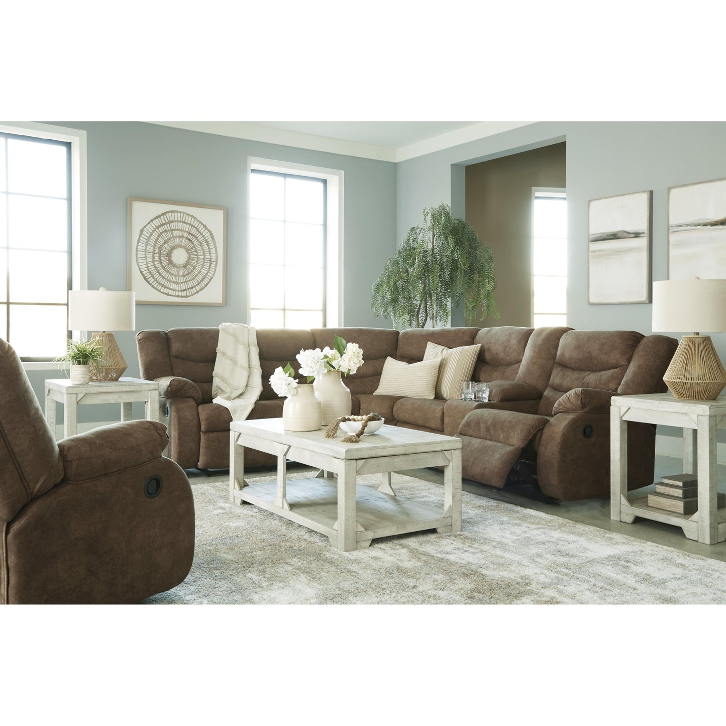 Signature Design by Ashley Partymate 36902S1 2 pc Reclining Sectional - American Furniture of Slidell