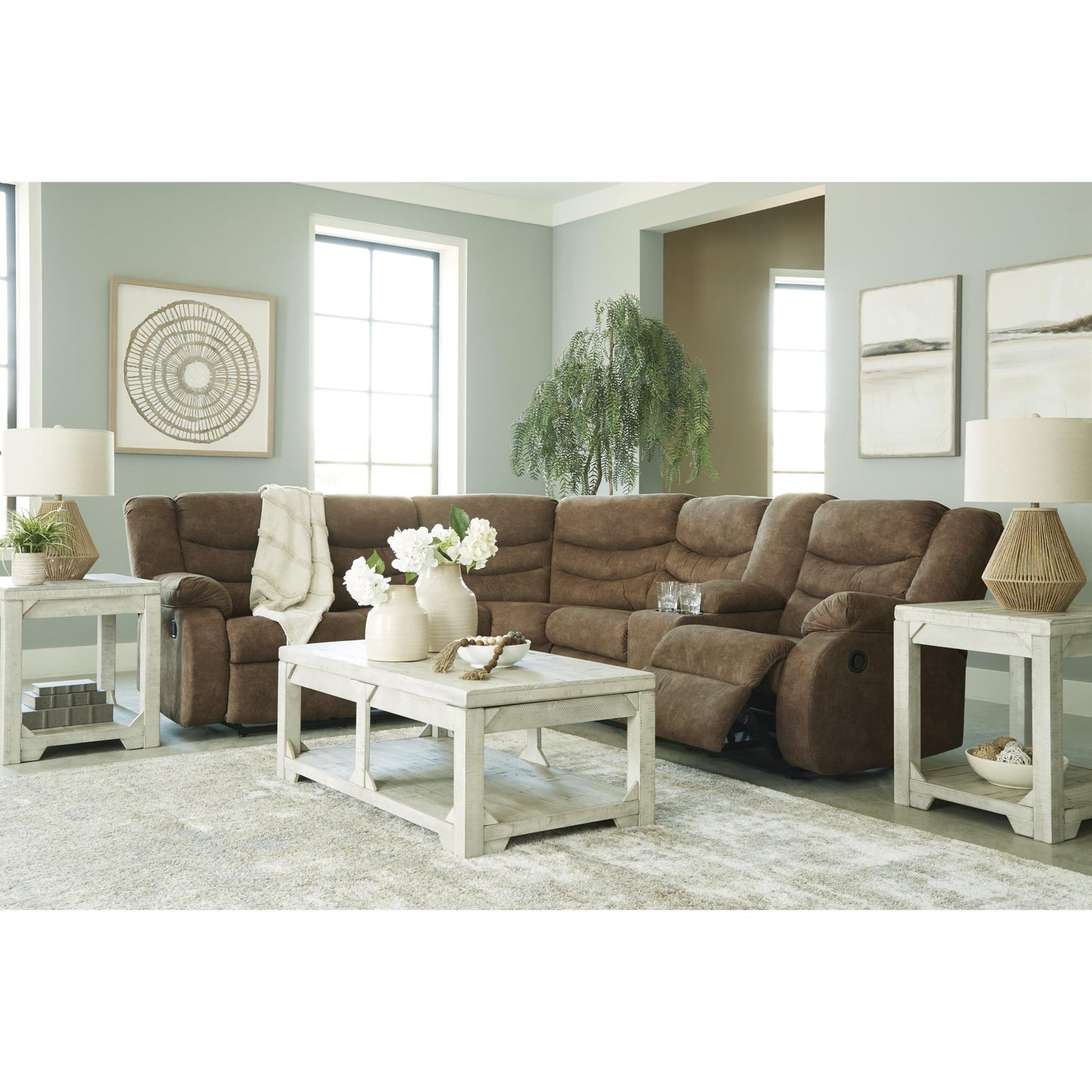 Signature Design by Ashley Partymate 36902S1 2 pc Reclining Sectional - American Furniture of Slidell